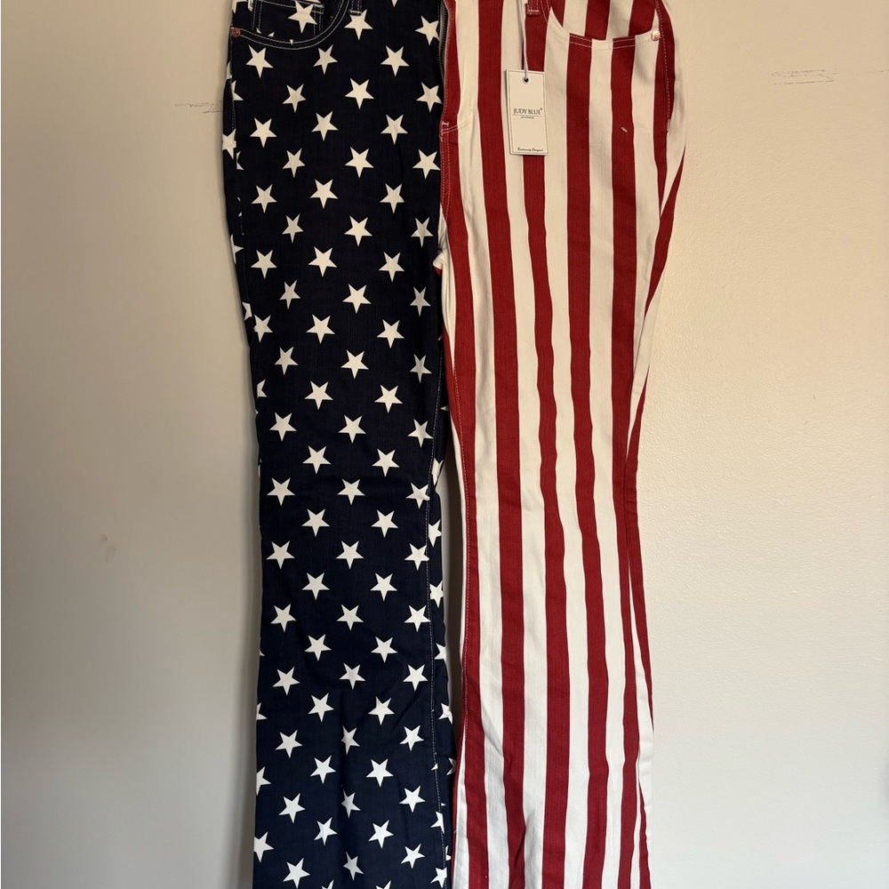 Judy Blue American Flag Denim Pants (High Rise)